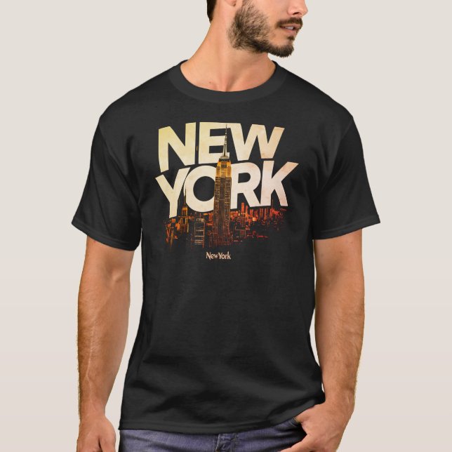 Camiseta I Heart NYC" T-shirt - Casual New York City Urban  (Frente)