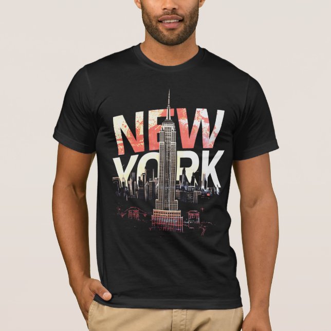 Camiseta I Heart NYC" T-shirt - Casual New York City Urban  (Frente)