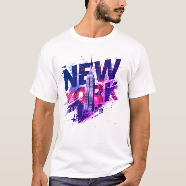 Camiseta I Heart NYC" T-shirt - Casual New York City Urban  (Frente)
