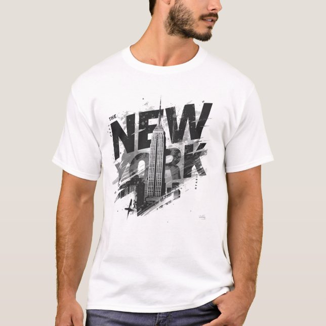 Camiseta I Heart NYC" T-shirt - Casual New York City Urban  (Frente)