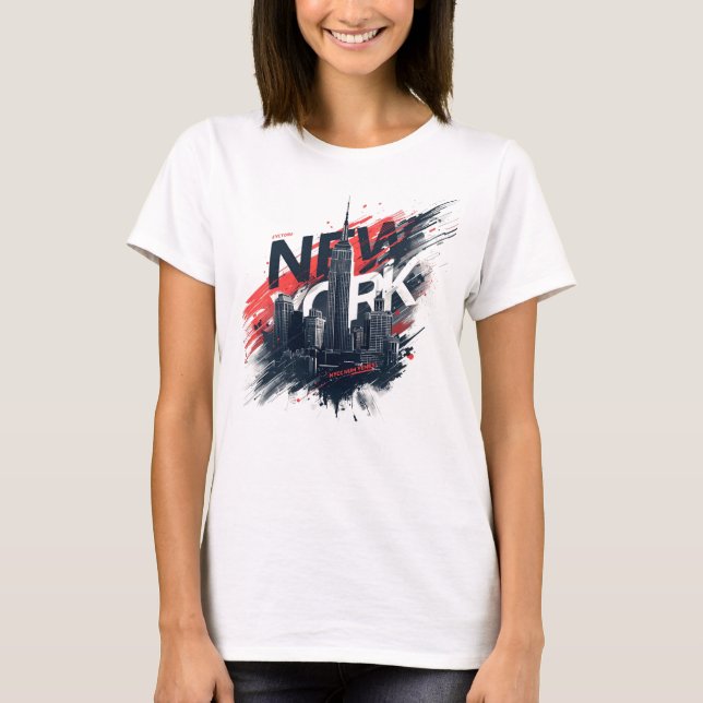 Camiseta I Heart NYC" T-shirt - Casual New York City Urban  (Frente)