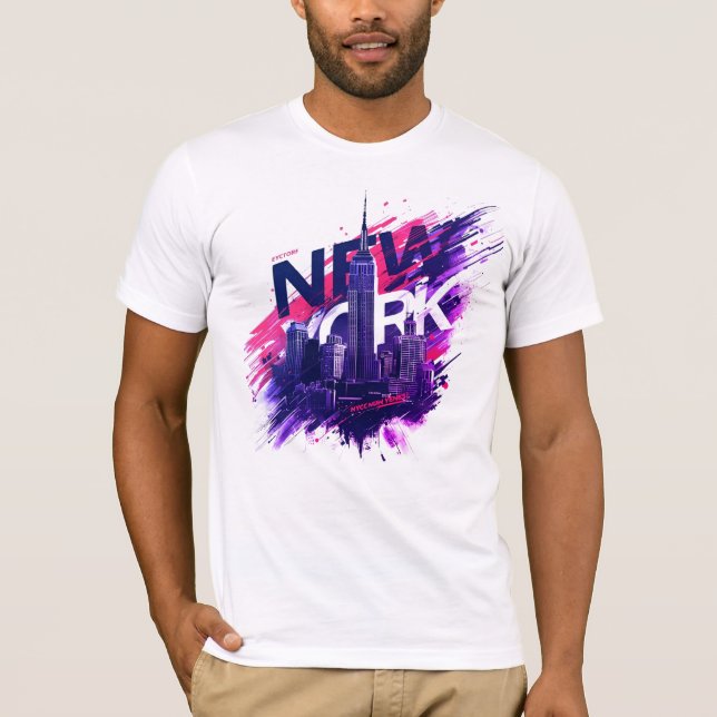 Camiseta I Heart NYC" T-shirt - Casual New York City Urban  (Frente)