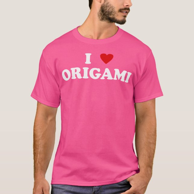 Camiseta I Heart Origami Artist Paper Folding - I Love Orig (Frente)