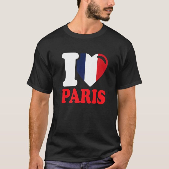 Camiseta I Heart Paris Beauely Paris City I Love Paris (Frente)