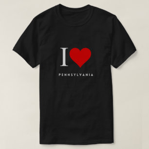 Camiseta I Heart Pennsylvania blk Mens