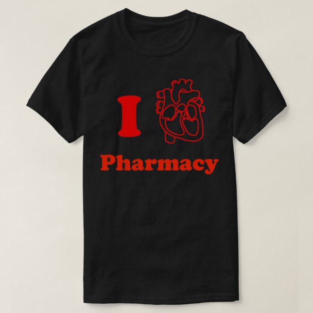 Camiseta I Heart Pharmacy (Frente do Design)