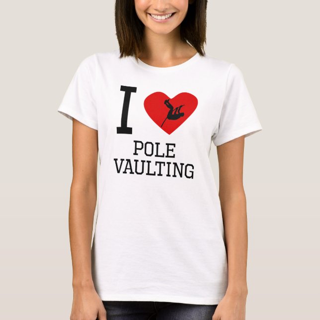 Camiseta I Heart Pole Vaulting (Frente)