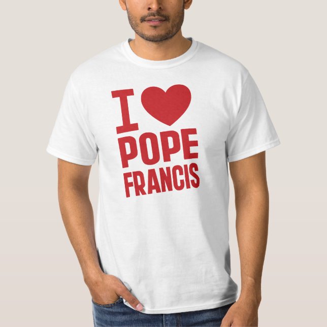 Camiseta I Heart Pope Francis (Frente)