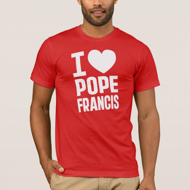 Camiseta I Heart Pope Francis (Frente)