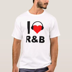 Camiseta I Heart R&B Engraçado T-shirt