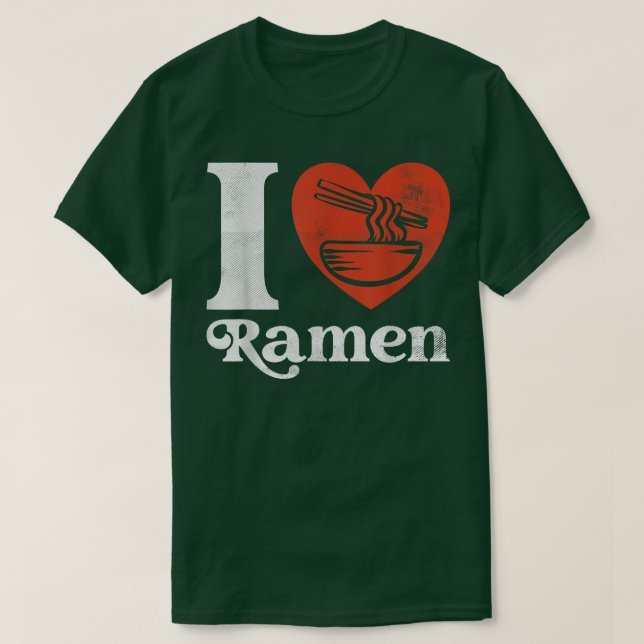 Camiseta I Heart Ramen (Frente do Design)