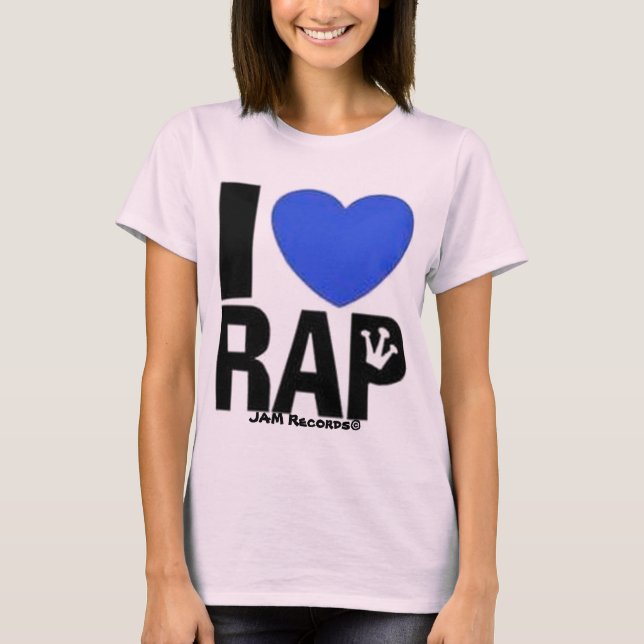 Camiseta I Heart Rap - Blue (Frente)