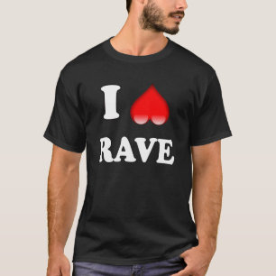 Camiseta I Heart Rave Dance Booty Electronic House Music Fe