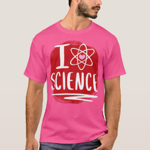 Camiseta I Heart Science Cute Atom Heart 1