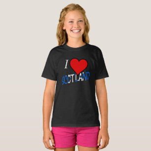 Camiseta I Heart Scotland Girls