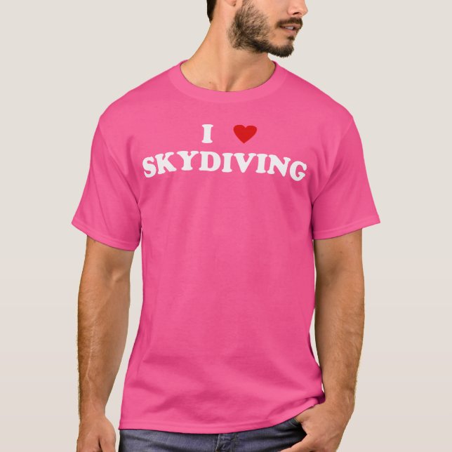 Camiseta I Heart Skydiver I Love Skydiving (Frente)