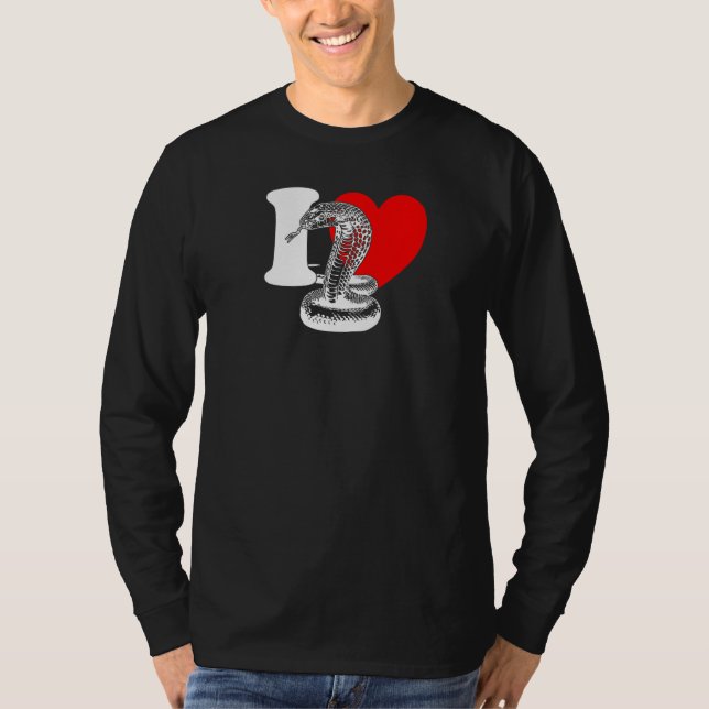 Camiseta I Heart Snakes - Cute I Love Snakes, Snake Lover P (Frente)
