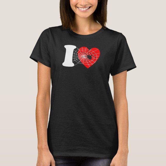 Camiseta I Heart Spiders - Funny I Love Spiders, Funny Spid (Frente)