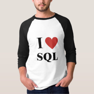 Camiseta I Heart SQL