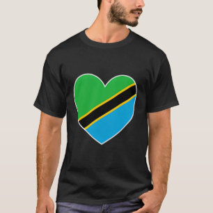 Camiseta I Heart Tanzania - Diversão do tanzaniano Flag Hea