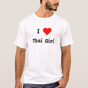 Camiseta I Heart Thai Girl Bold Design