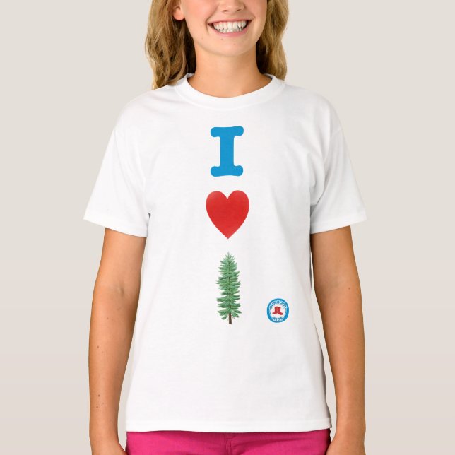 Camiseta I Heart Trees Girls' T-Shirt (Frente)