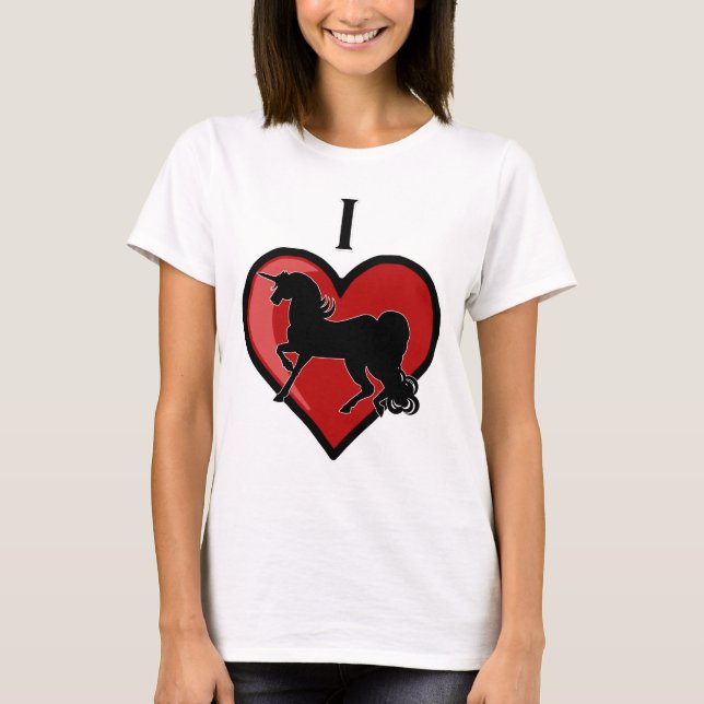 Camiseta I Heart Unicorns (Frente)