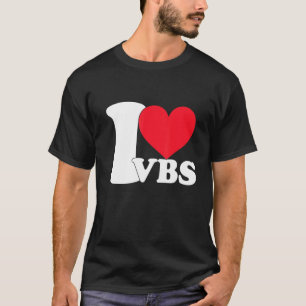 Camiseta I Heart Vbs I Love Vbs Crew Vacing School