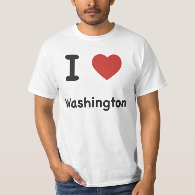 Camiseta I Heart Washington - Baby T-shirt (Frente)
