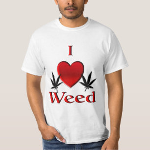 Camiseta I Heart Weed