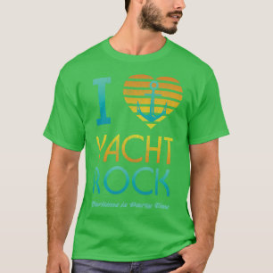 Camiseta I Heart Yacht Rock Bebendo Maritime Party
