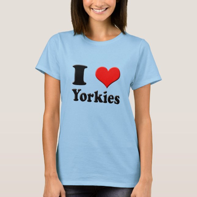 Camiseta I Heart Yorkies Tee (Frente)