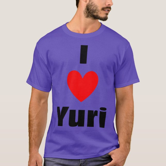 Camiseta I Heart Yuri girl vintage (Frente)