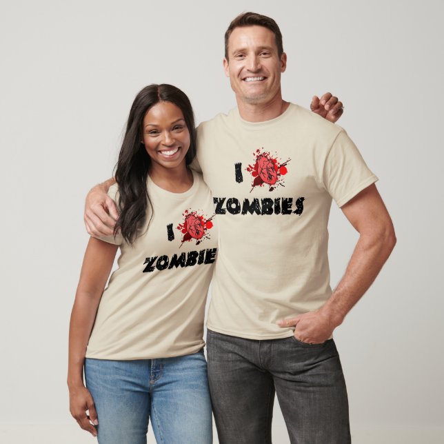 Camiseta I Heart Zombies Long Sleeve T shirt (Unissex)