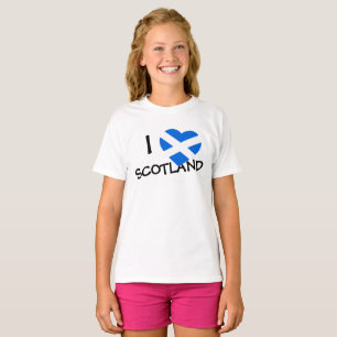 Camiseta I Heartflag Scotland Girls cn