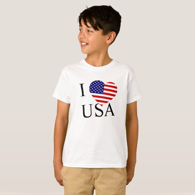 Camiseta I Heartflag USA bk bcnt (Frente Completa)
