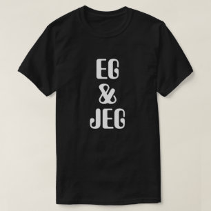 Camiseta I & I em negro norueguês