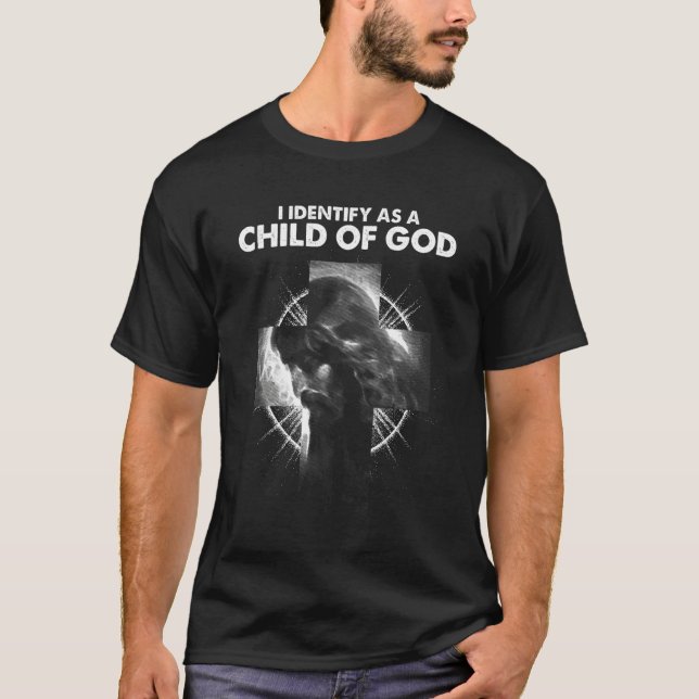 Camiseta I Identify As A Child of God Overcomer Christian V (Frente)