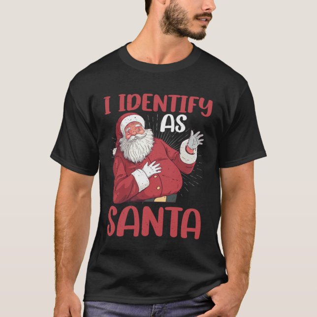 Camiseta I Identify As Santa (Frente)