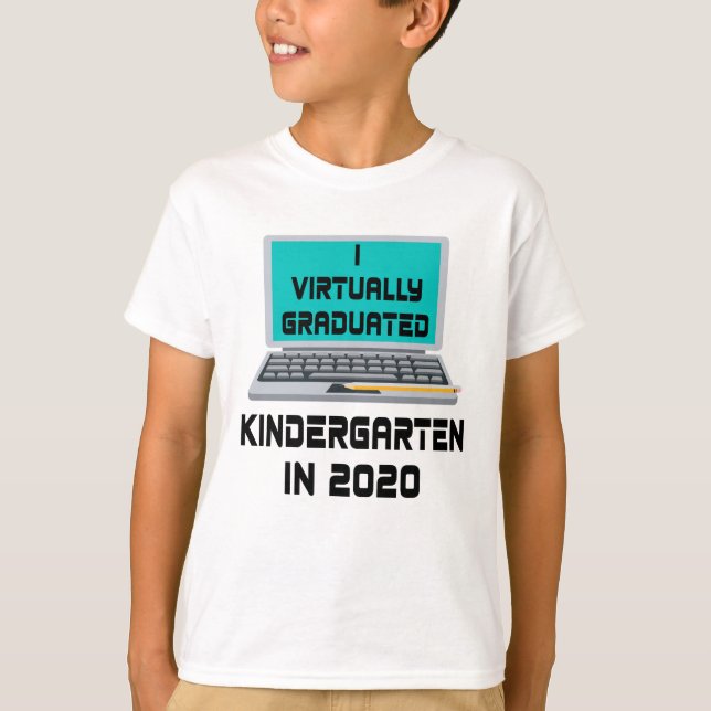 Camiseta I Jardim de Infância Praticamente Graduado EM 2020 (Frente)