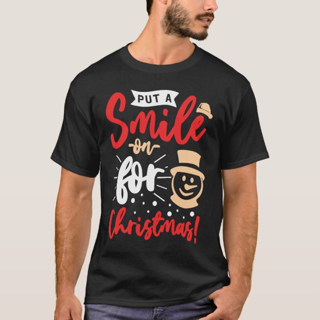 Camiseta I Just Like To Smile Smiling's My Favorite Christm (Frente)