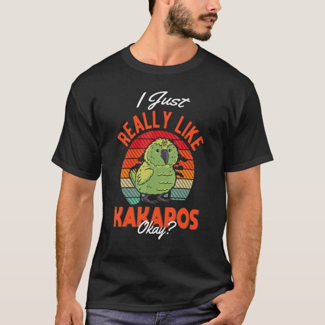 Camiseta I just really like Kakapos (Frente)