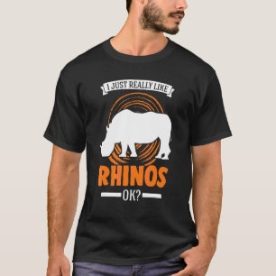 Camiseta I Just Really Like Rhinos