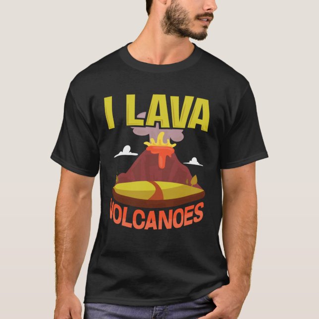 Camiseta I Lava Volcanoes  Fun Pun Geology Geode (Frente)