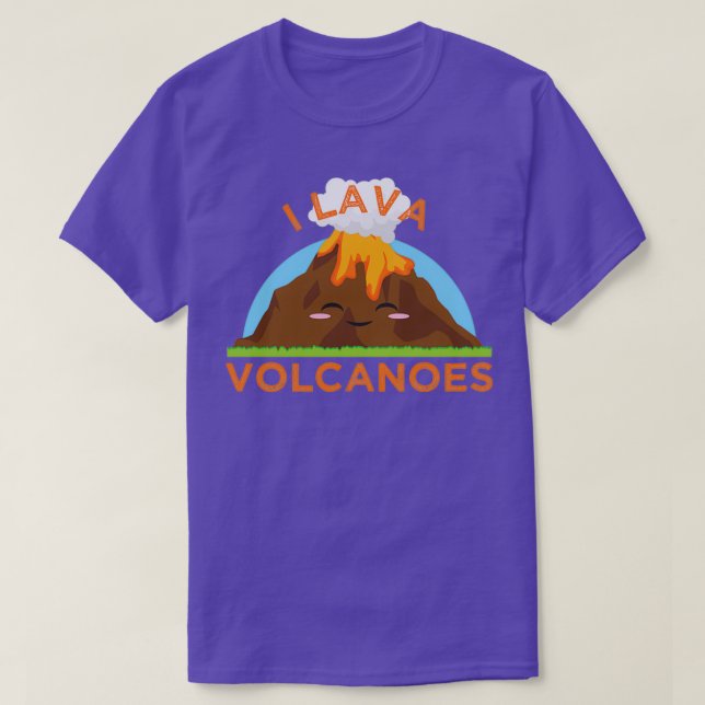 Camiseta I Lava Vulcões Geólogos Gráficos Mineralogia (Frente do Design)