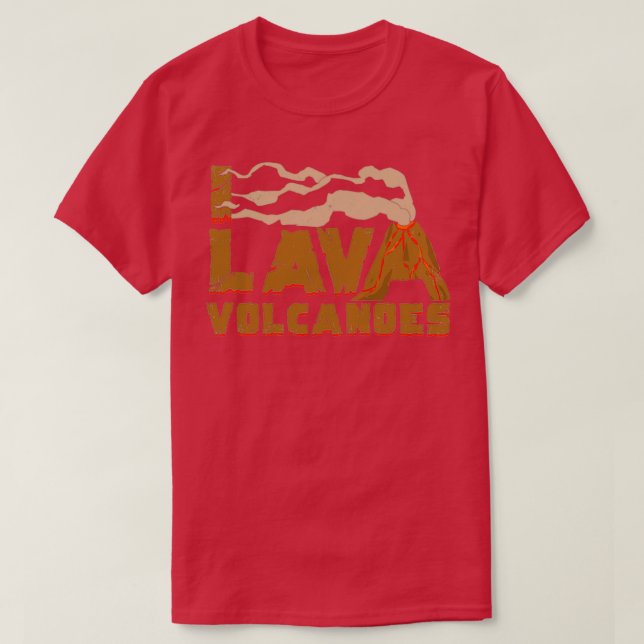 Camiseta I Lava Vulcões Vulcanologia Dão de Vulcanologia (Frente do Design)