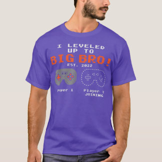 Camiseta I Leveled Up To Big Bro Game Controller 2022 Pregn