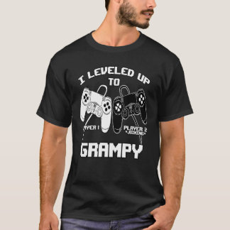 Camiseta I Leveled Up To Grampy Gaming Baby Gender Announce