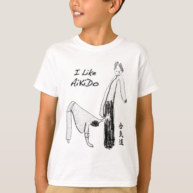 Camiseta I like Aikido - Sankyo (Frente)