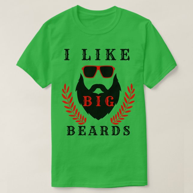 Camiseta I like big beards (Frente do Design)